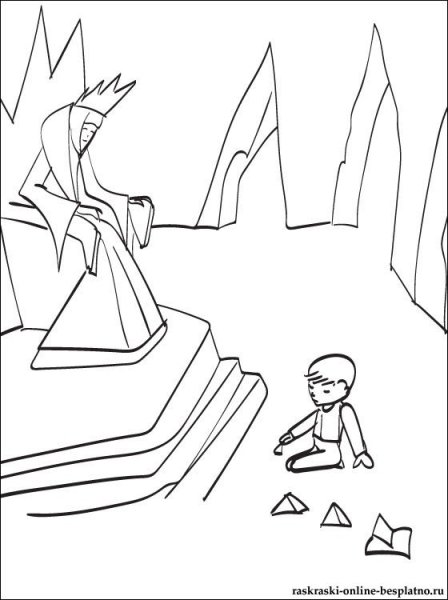 Рисунок к сказке Снежная Королева