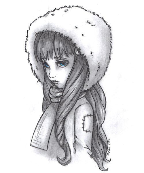 Рисунки для срисовки грустные