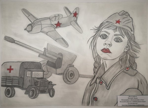 Детские рисунки на тему герои войны