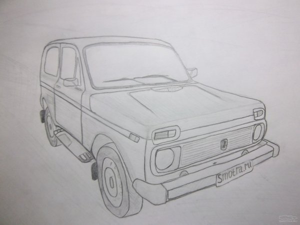 Раскраски Лада Нива 2121