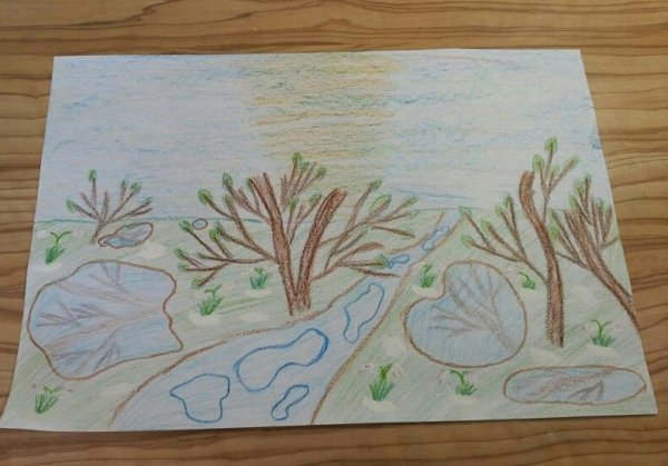 Рисование 1 класс Весна