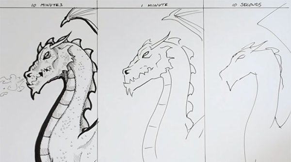 Рисунки для срисовки за 5 минут