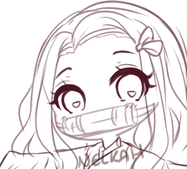 Картинки Незуко для срисовки