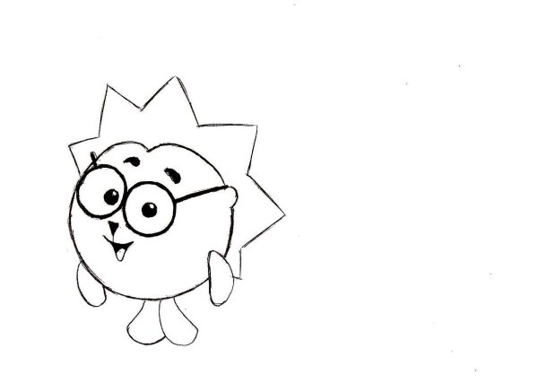 Смешарики для срисовки легкие