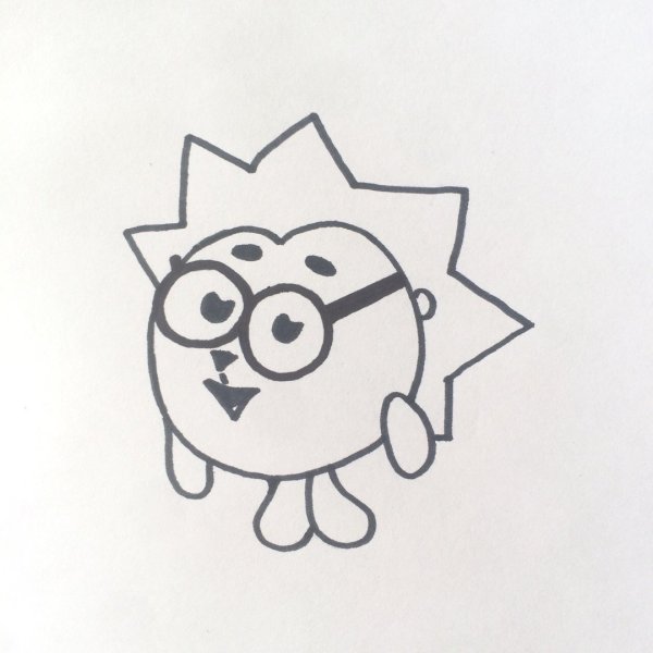 Смешарики Бараш для срисовки