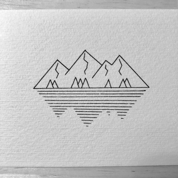 Горы линиями