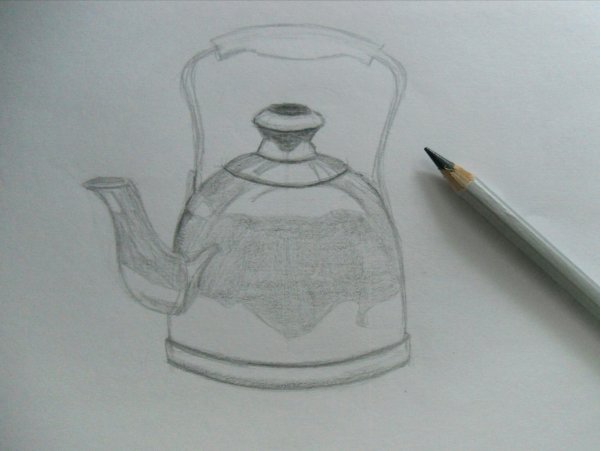 Чайник карандашом легко