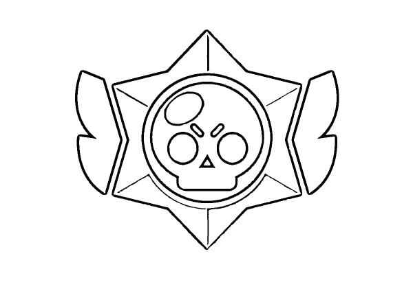 Значки Brawl Stars раскраска