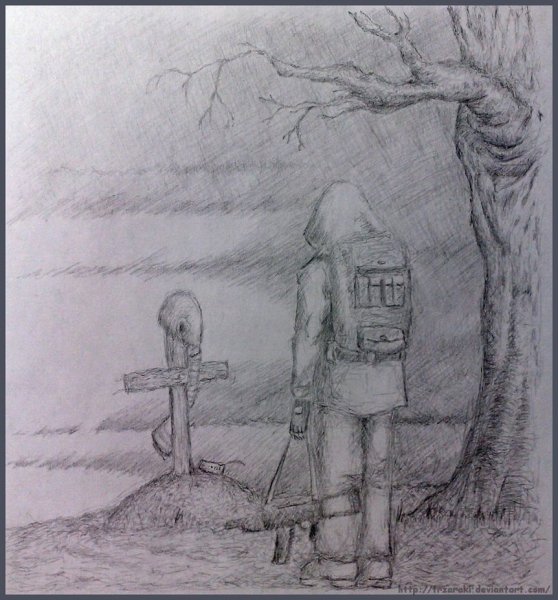 Сталкер рисунки карандашом