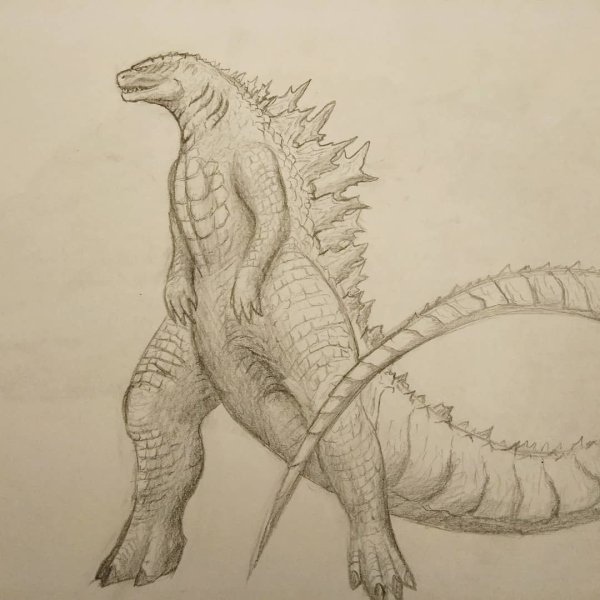 Годзилла раскраска