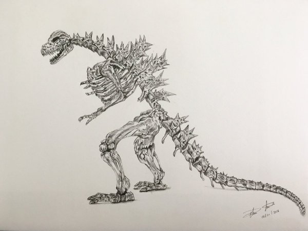 Годзилла раскраска