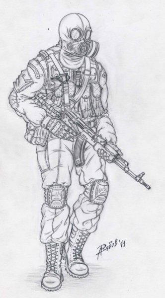 Солдаты сталкер раскраска