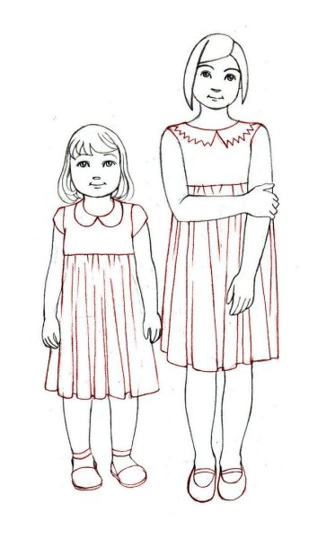 Рисунок ребёнка карандашом в полный рост