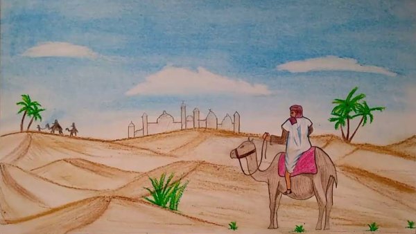 Легкие рисунки пустыни