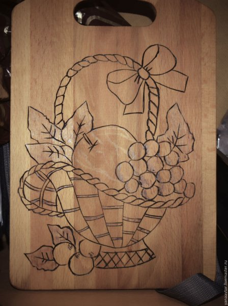 Доска разделочная с Выжиганием