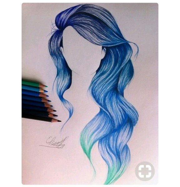 Волосы для рисования цветные