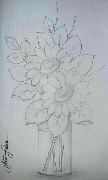 Тюльпаны карандашом