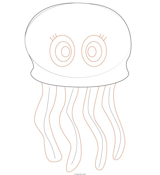 Медуза эскиз тату дотворк