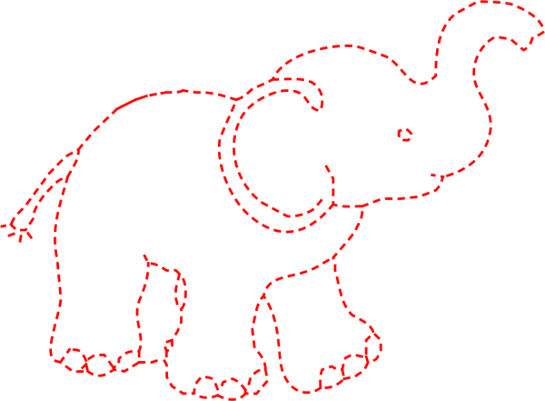 Обвести животных по контуру