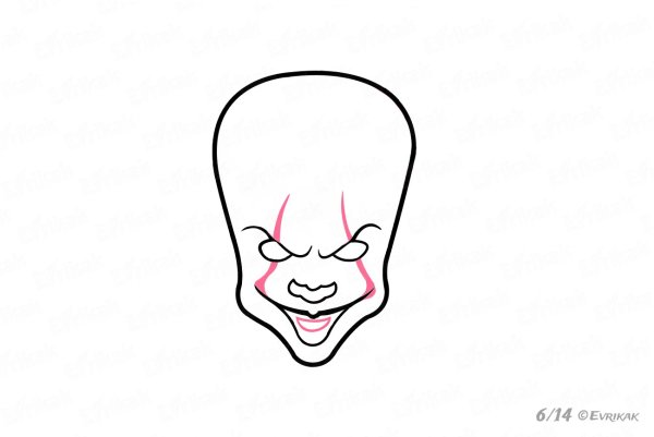 Поэтапное рисование Пеннивайза