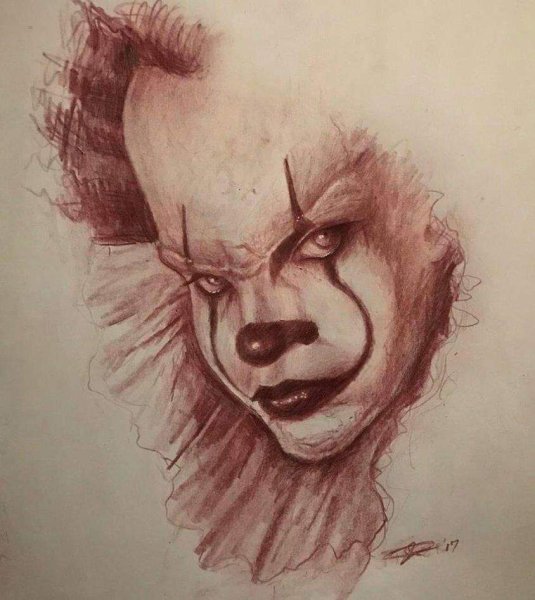 Клоун ПЕННИВАЙЗ карандашом