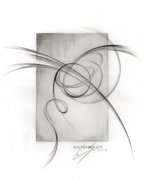 Абстрактная карандашом