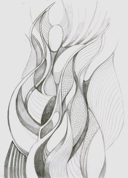 Абстракция рисунки карандашом