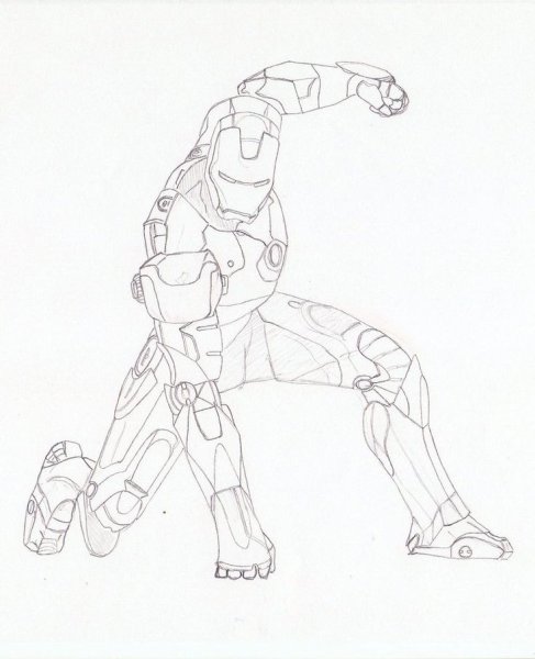 Железный человек рисовать