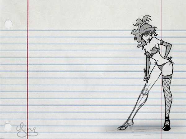 Прикольные рисунки в тетради