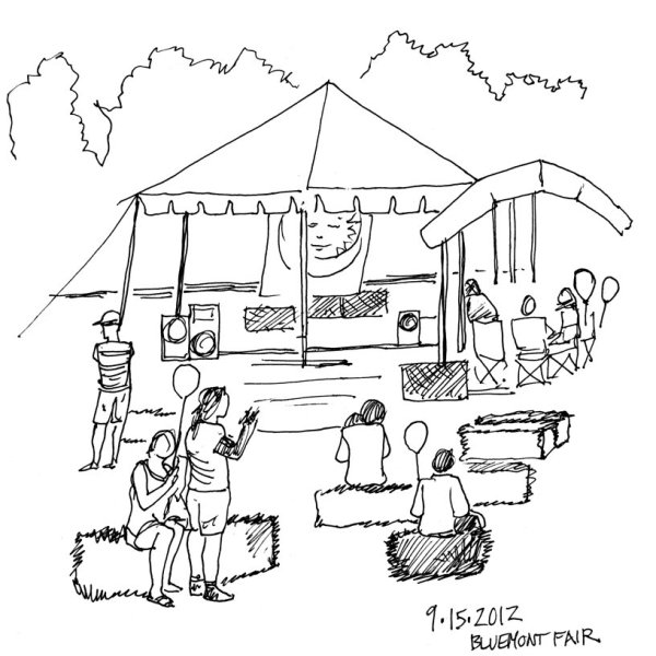 Ярмарка набросок