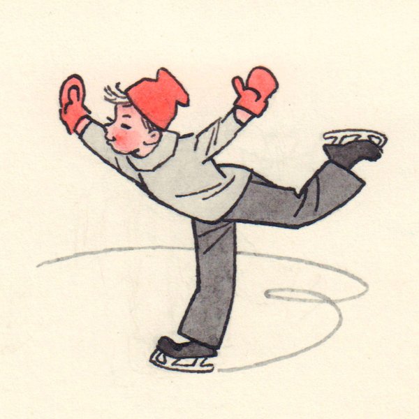 Фигуристка рисунок