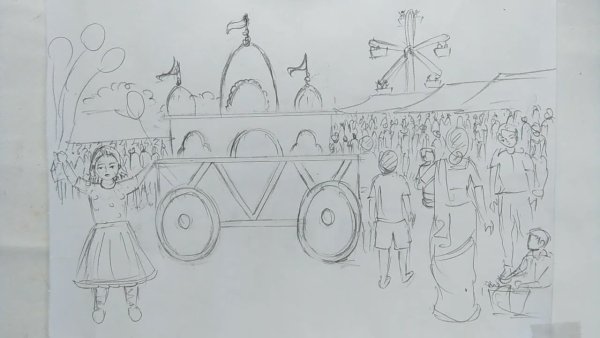 Рынок иллюстрация