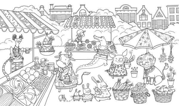 Лиможский рынок Мусоргский рисунок