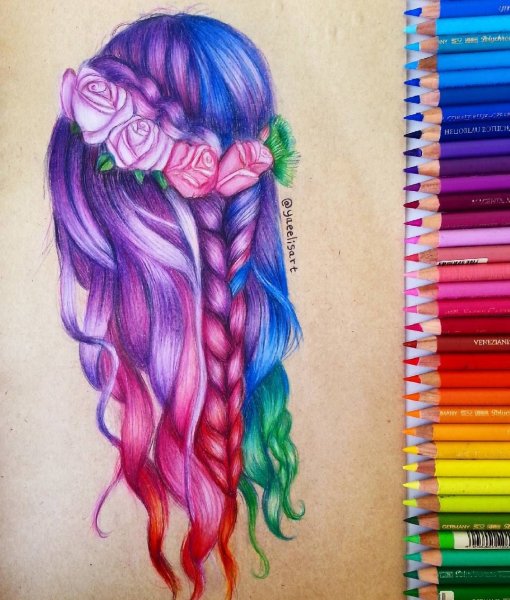 Картинки для срисовки цветные