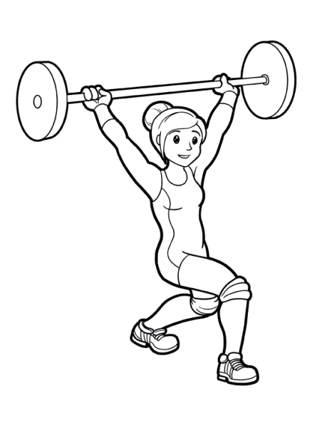 Раскраска на тему легкая атлетика