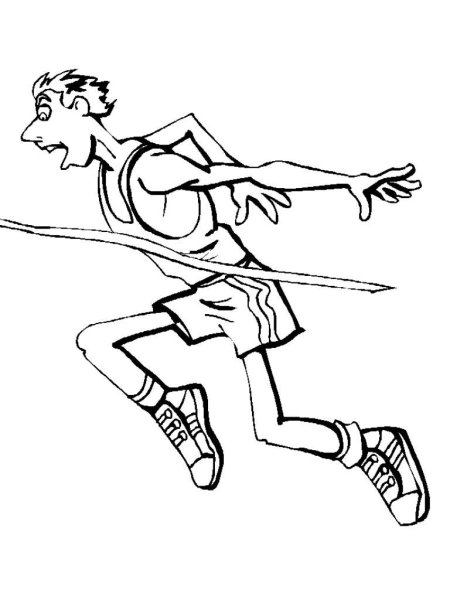 Легкая атлетика раскраска для детей