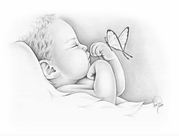 Рисунки для срисовки карандашом для детей