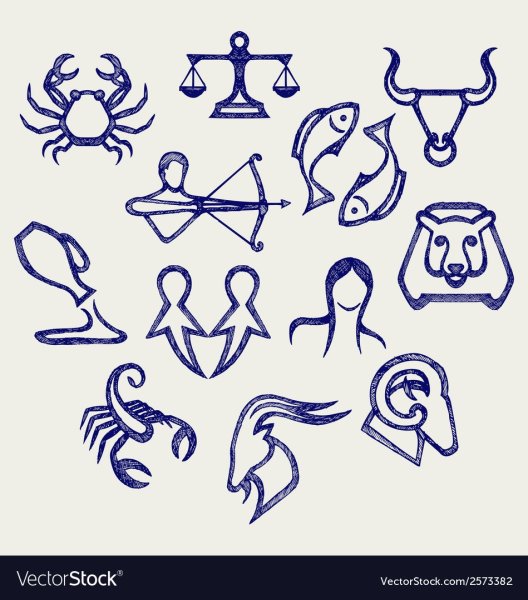Зарисовки знаков зодиака