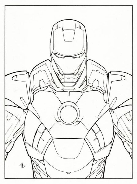 Марвел карандашом Марвел Железный человек