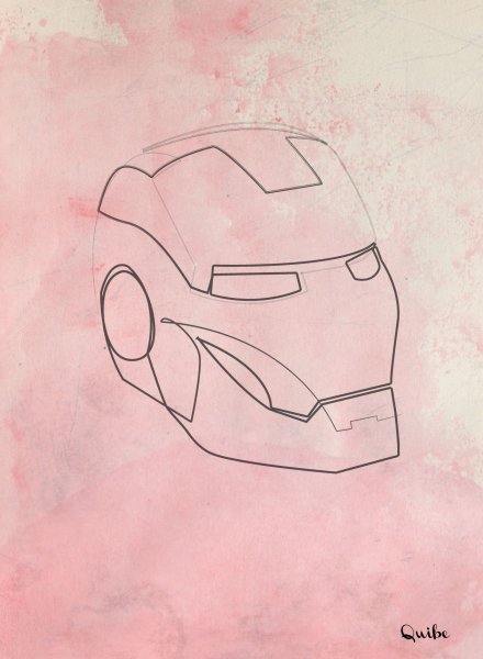 Железный человек срисовать