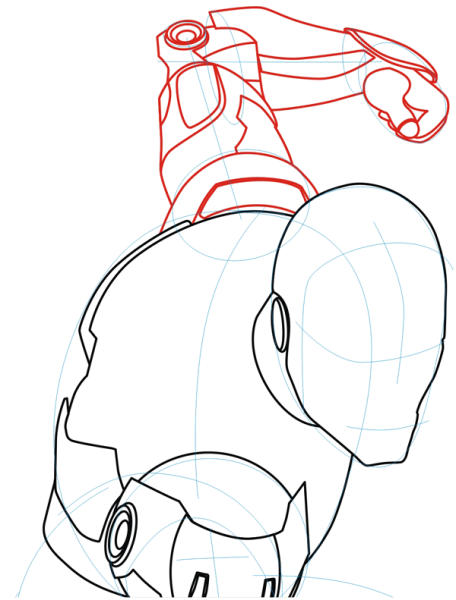 Скетчи Марвел Железный человек