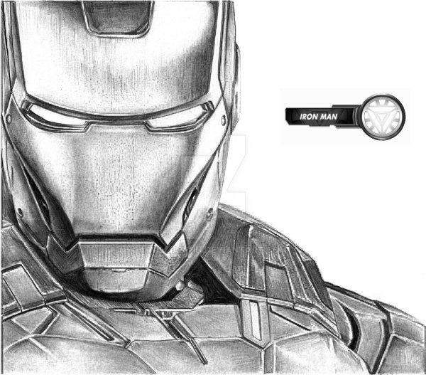 Тони Старк Железный человек раскраска