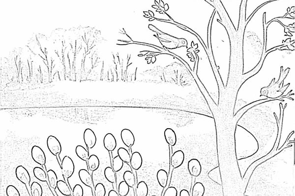 Весна рисунок