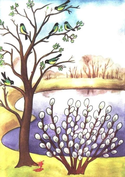 Весна рисунок