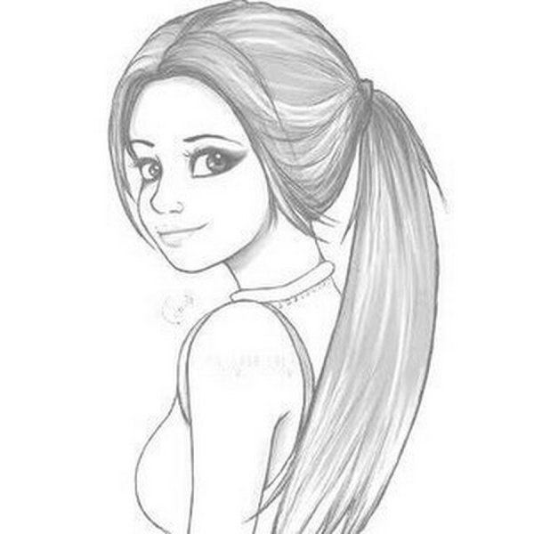 Рисунки для срисовывания для девочек 10 лет