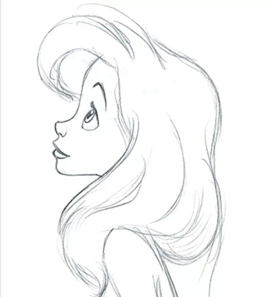 Ариэль для срисовки