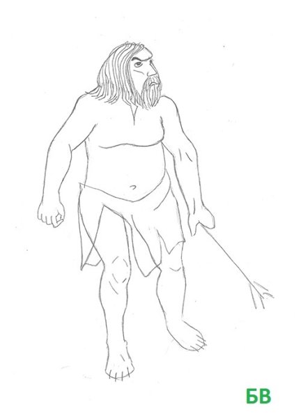 Первобытный человек рисунок