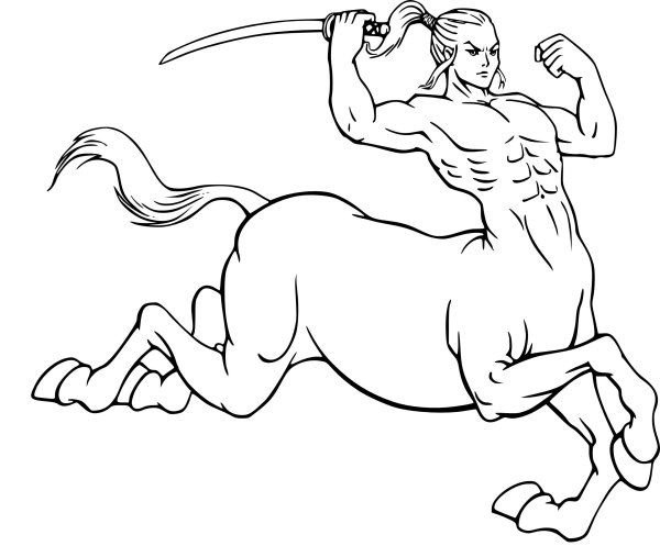 Мифы древней Греции Кентавр рисунок