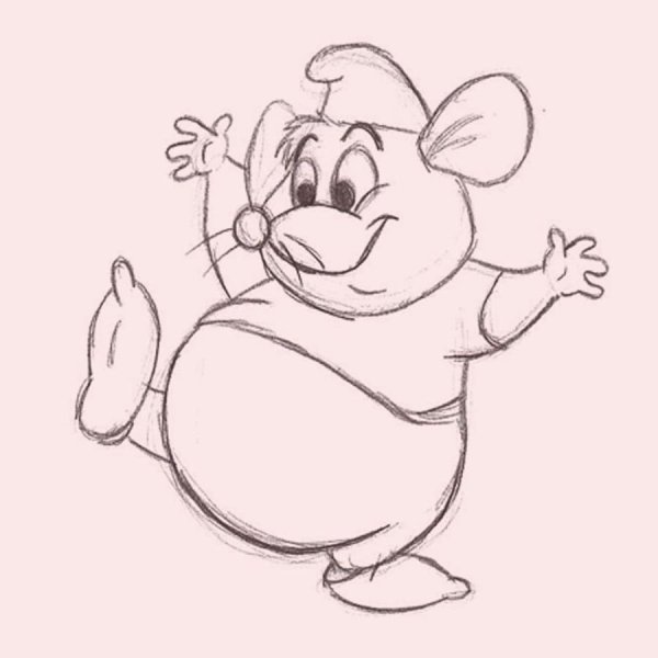 Мультяшные герои карандашом