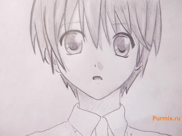 Рисунок аниме легкий